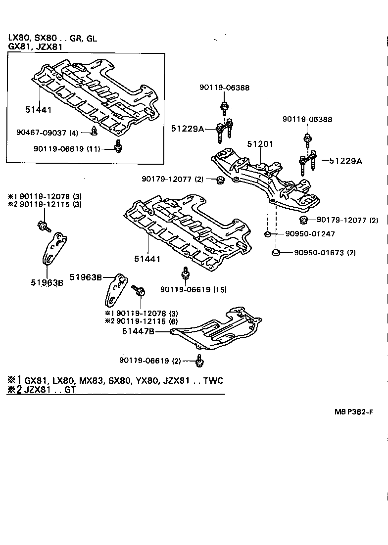  MARK 2 |  SUSPENSION CROSSMEMBER UNDER COVER
