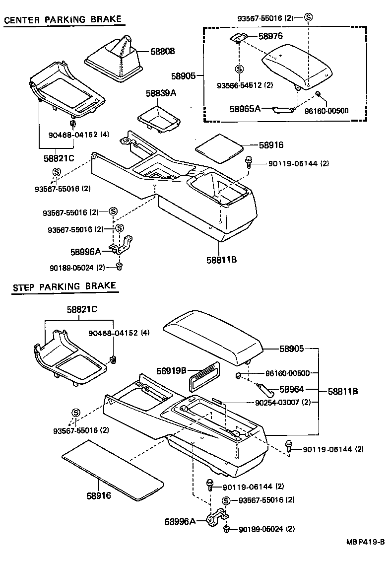  MARK 2 |  CONSOLE BOX BRACKET