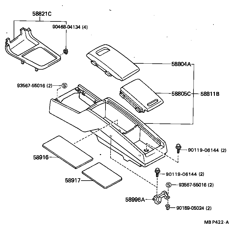  CRESTA |  CONSOLE BOX BRACKET