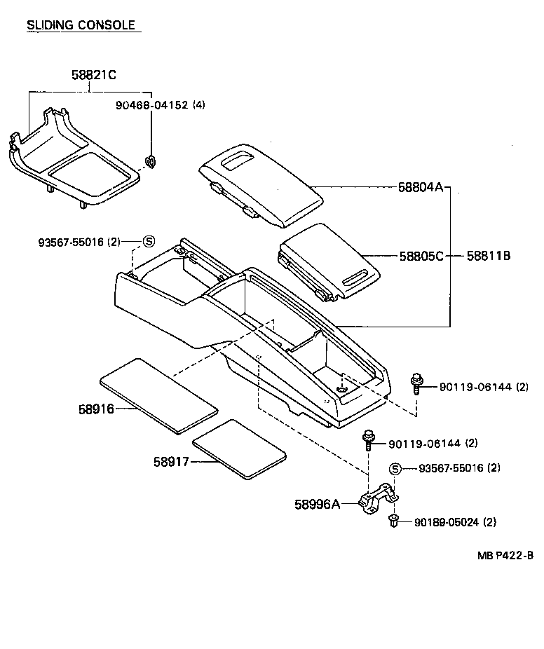  MARK 2 |  CONSOLE BOX BRACKET