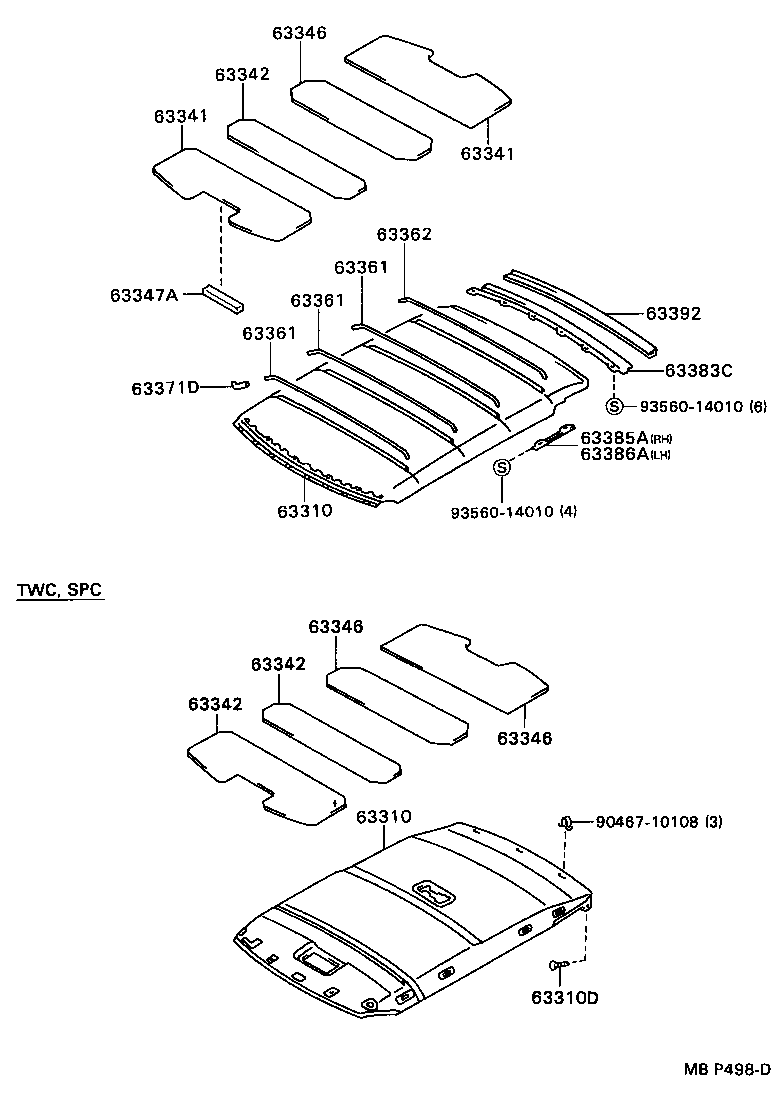  MARK 2 |  ROOF HEADLINING SILENCER PAD