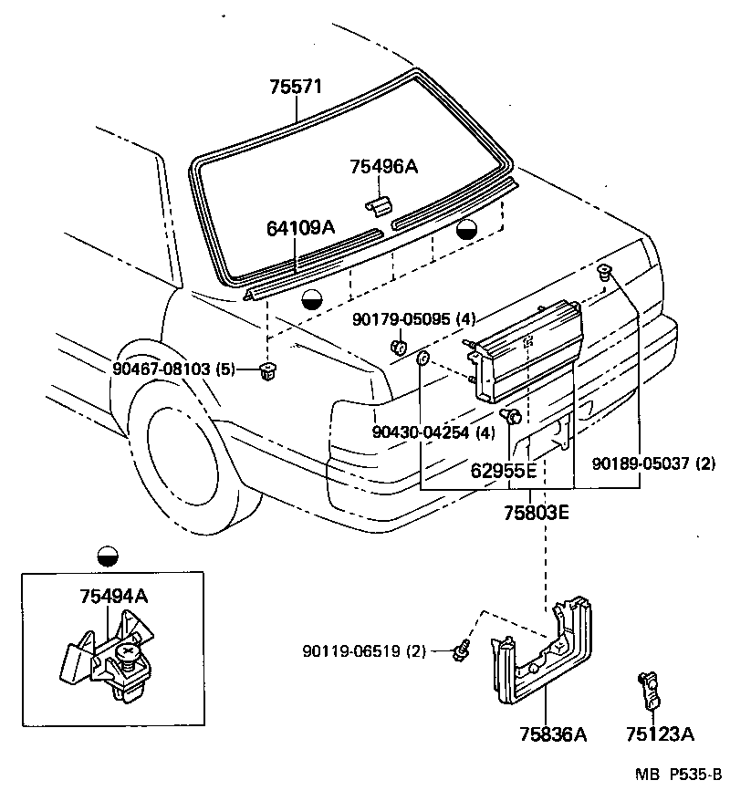  CHASER |  REAR MOULDING
