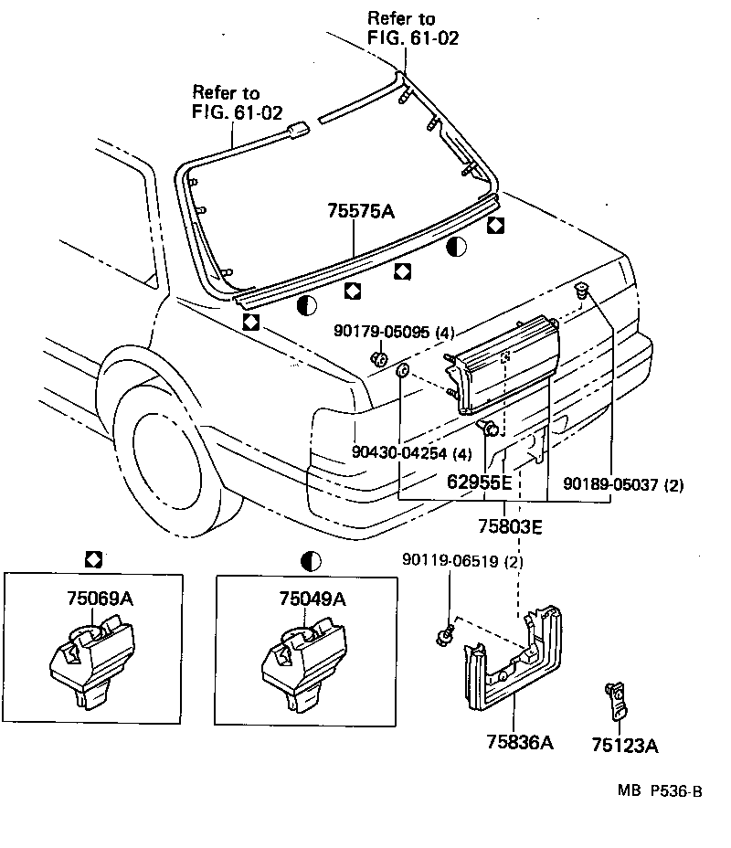  CRESTA |  REAR MOULDING