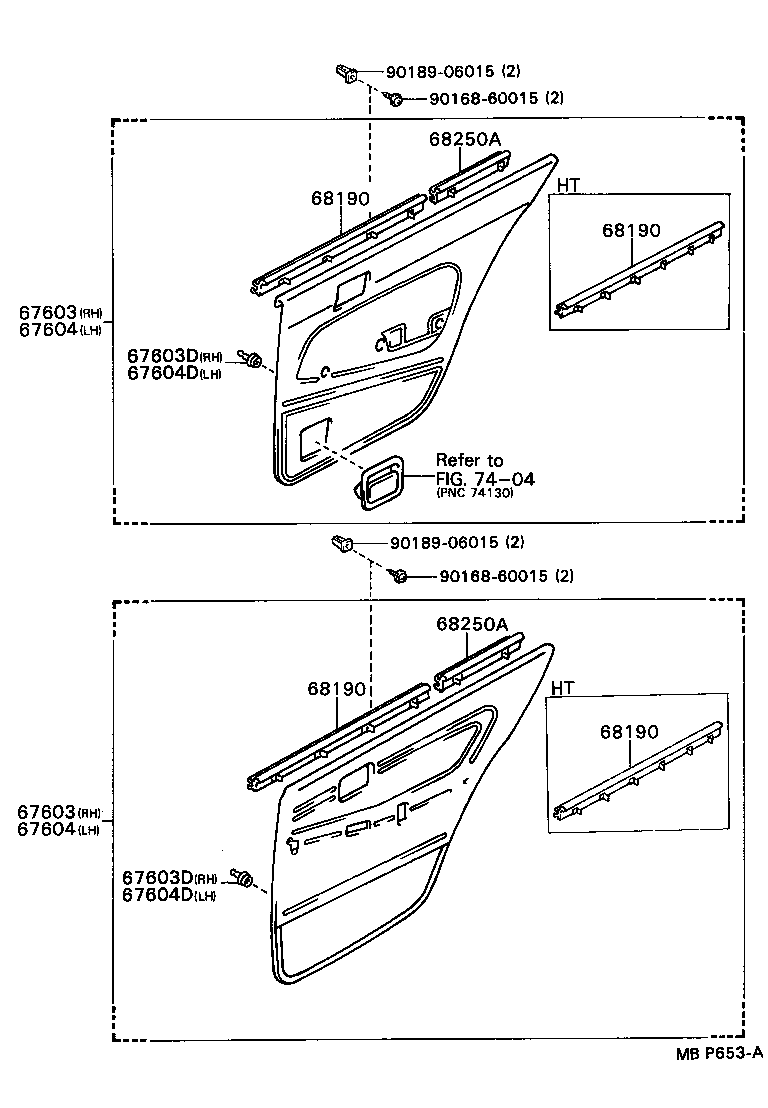  MARK 2 |  REAR DOOR PANEL GLASS