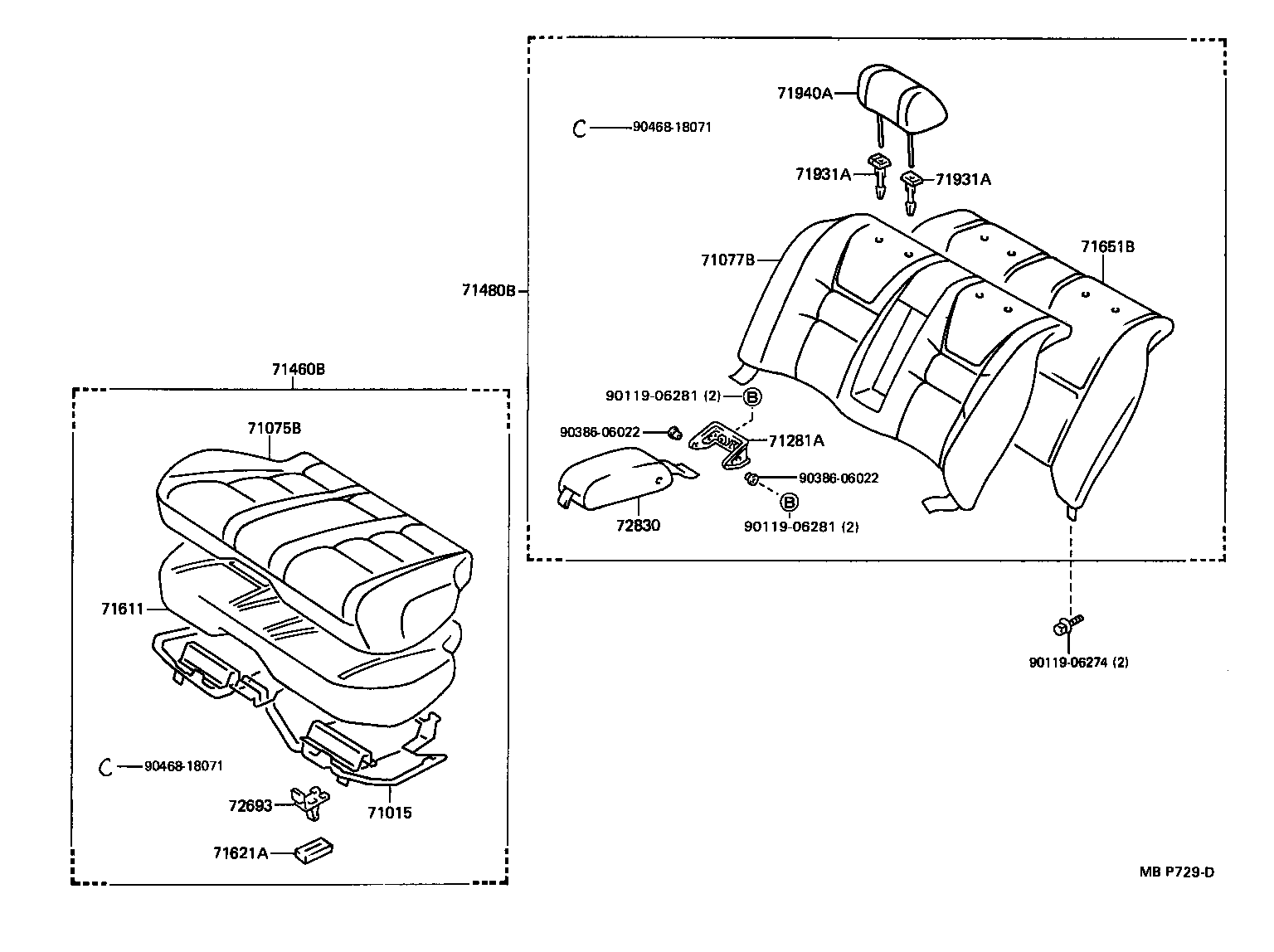  CHASER |  REAR SEAT SEAT TRACK