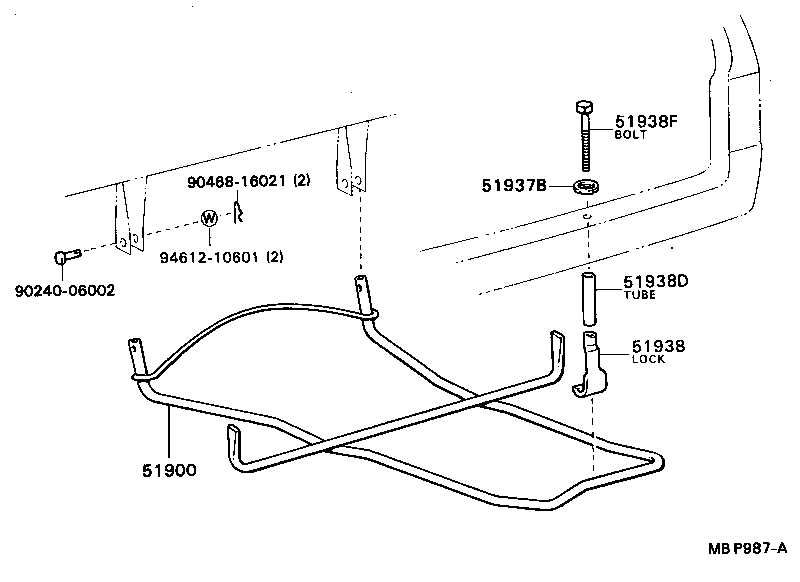  TOWN MASTERACE V WG |  SPARE WHEEL CARRIER