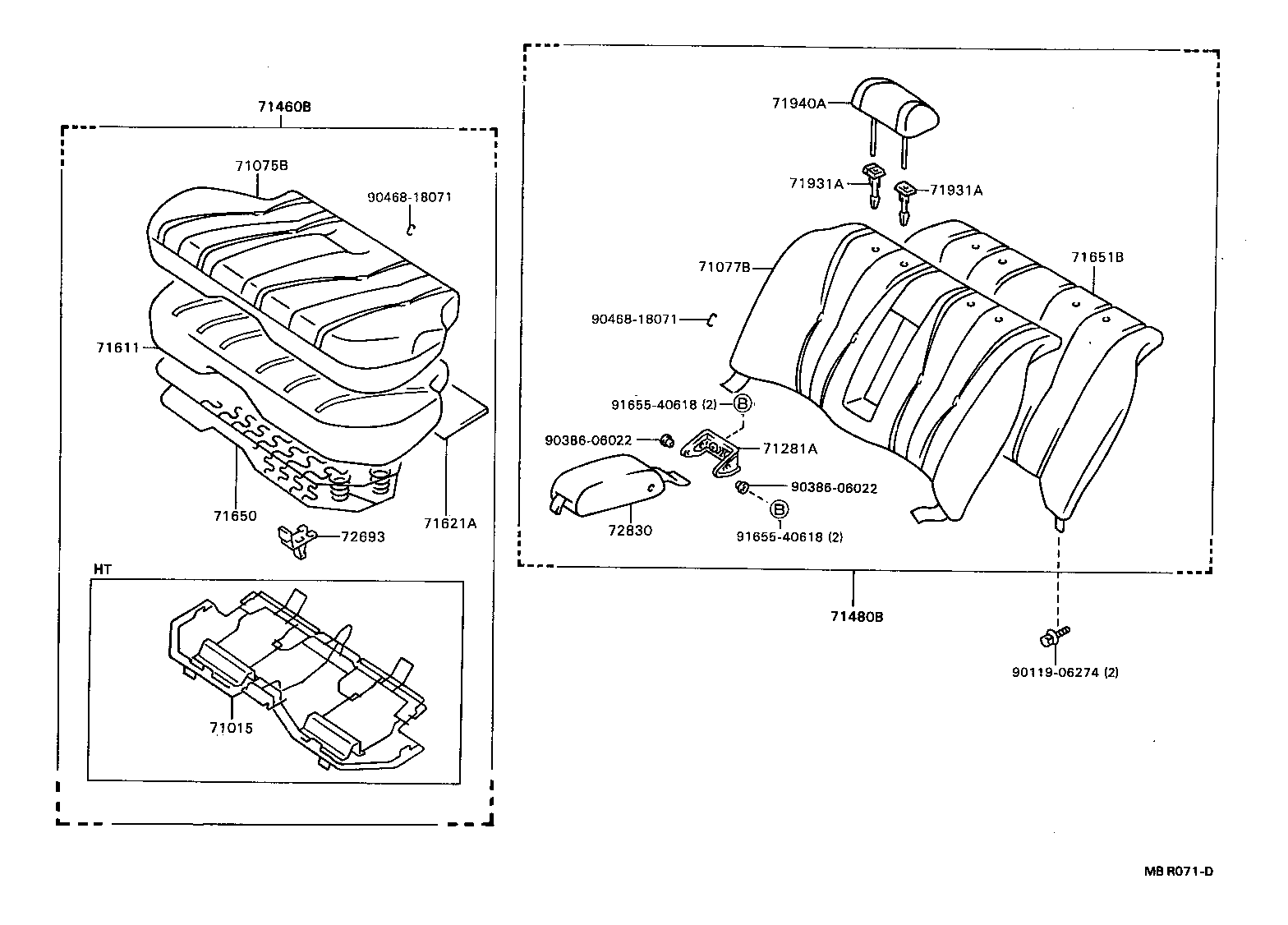  MARK 2 |  REAR SEAT SEAT TRACK