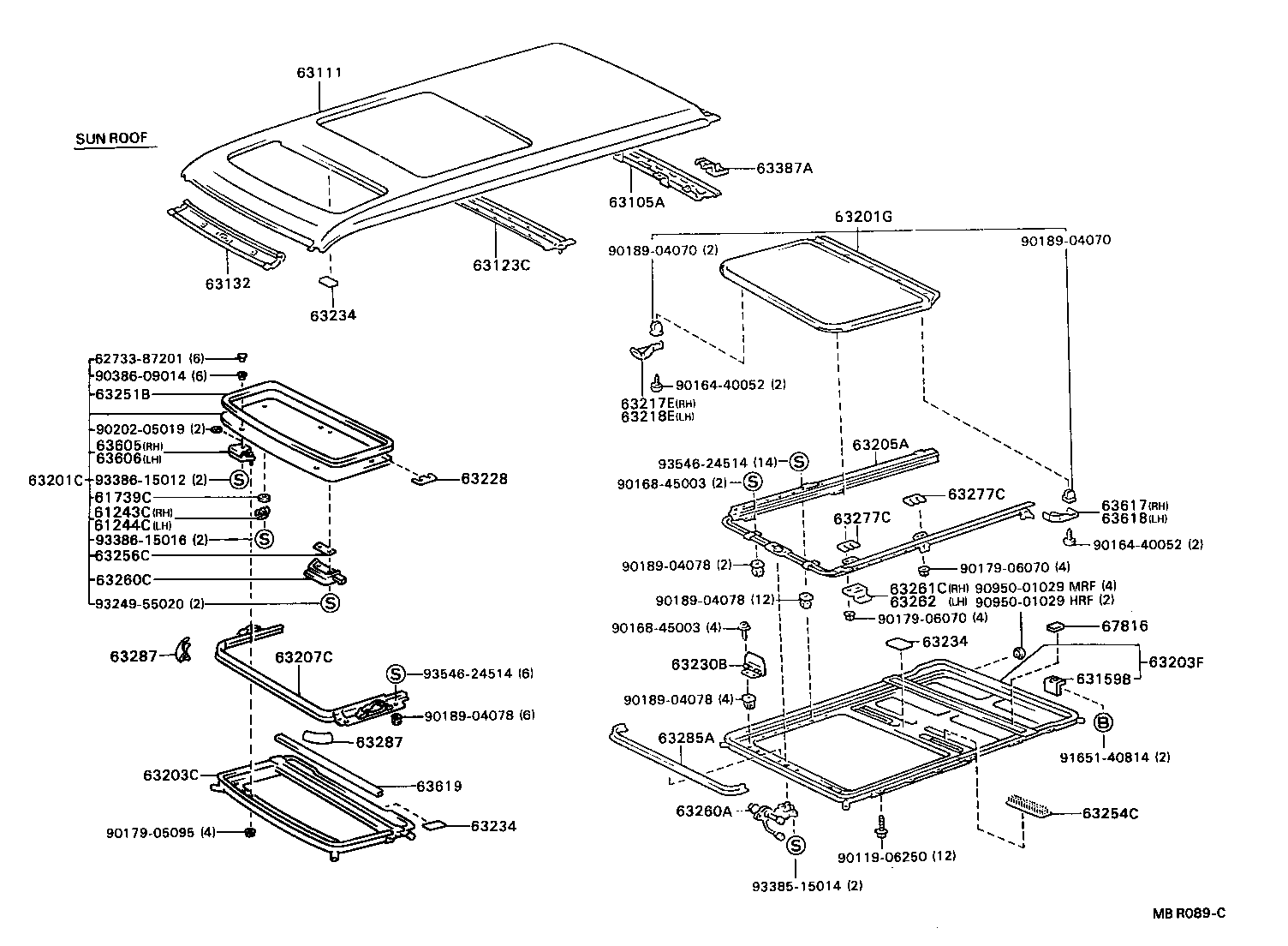  TOWN MASTERACE V WG |  ROOF PANEL BACK PANEL