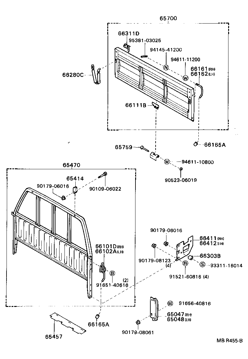  HILUX |  REAR BODY GUARD FRAME TAIL GATE
