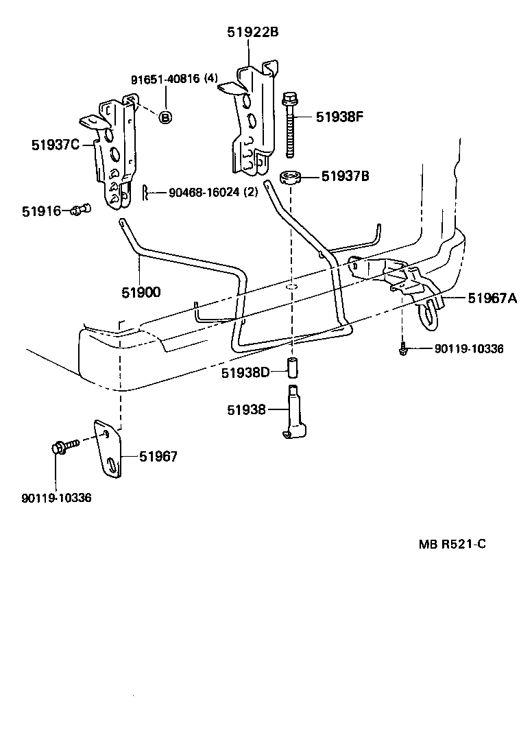  LITEACE VAN WAGON |  SPARE WHEEL CARRIER