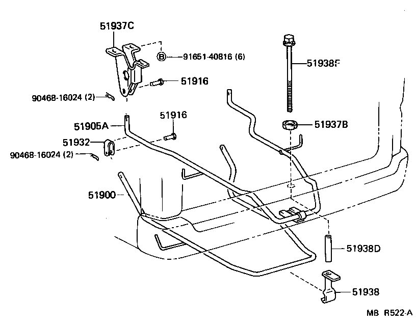  LITEACE VAN WAGON |  SPARE WHEEL CARRIER