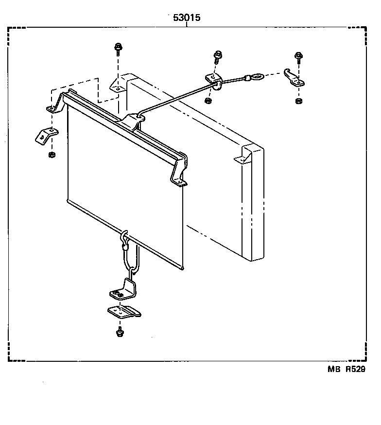  LITEACE VAN WAGON |  RADIATOR SUPPORT WIND GUIDE