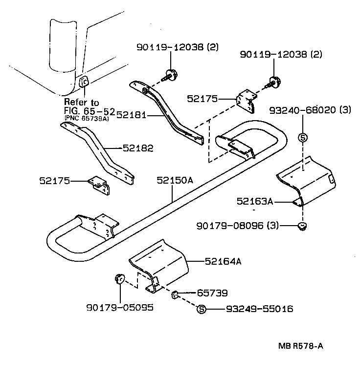  HILUX |  REAR BUMPER BUMPER STAY