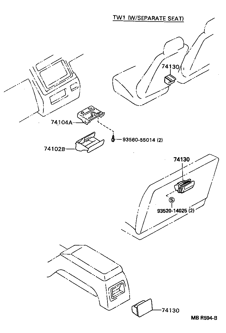  HILUX |  ASH RECEPTACLE