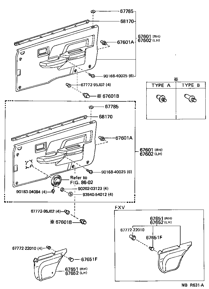  LITEACE VAN WAGON |  FRONT DOOR PANEL GLASS