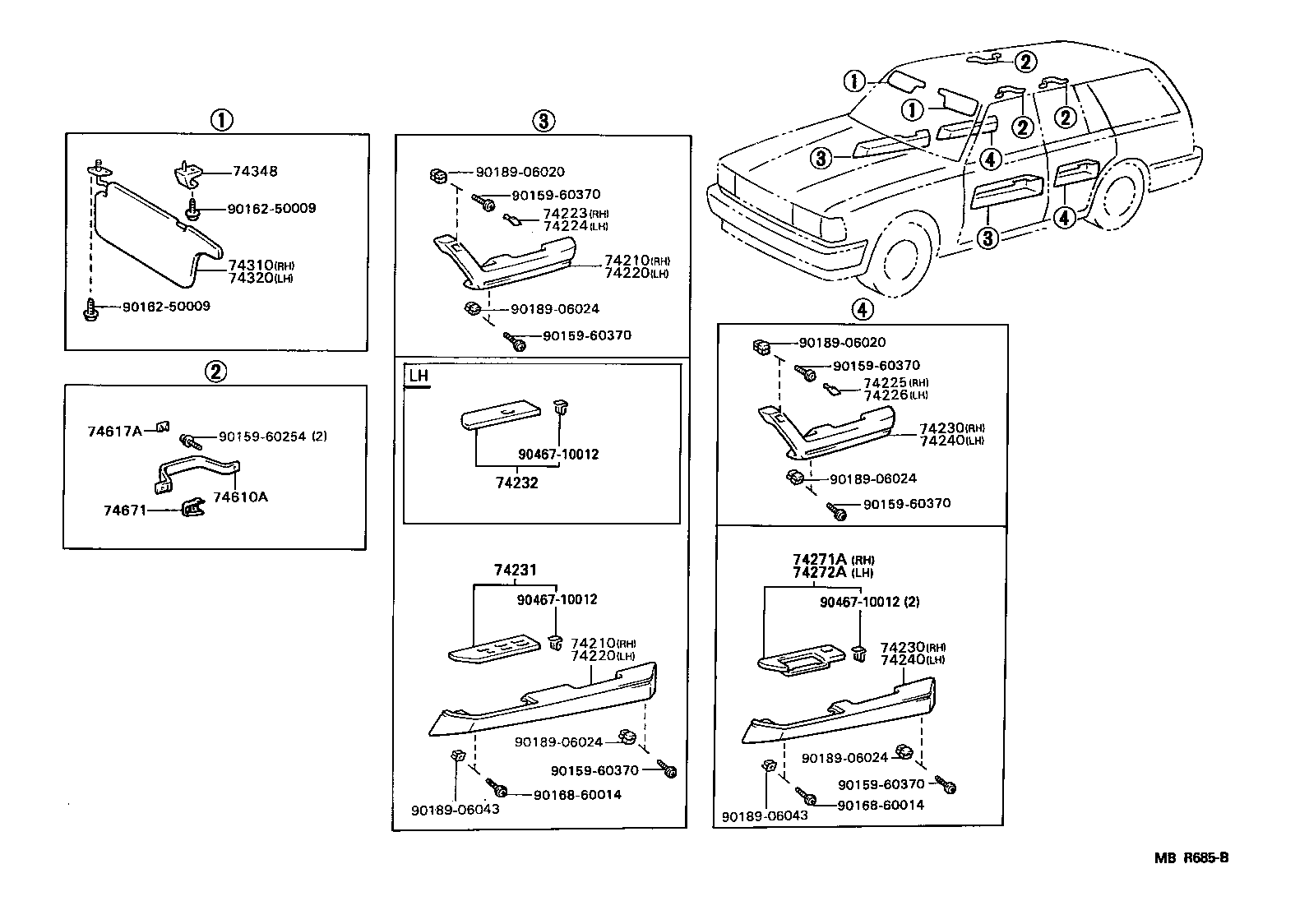  MARK 2 V WG |  ARMREST VISOR