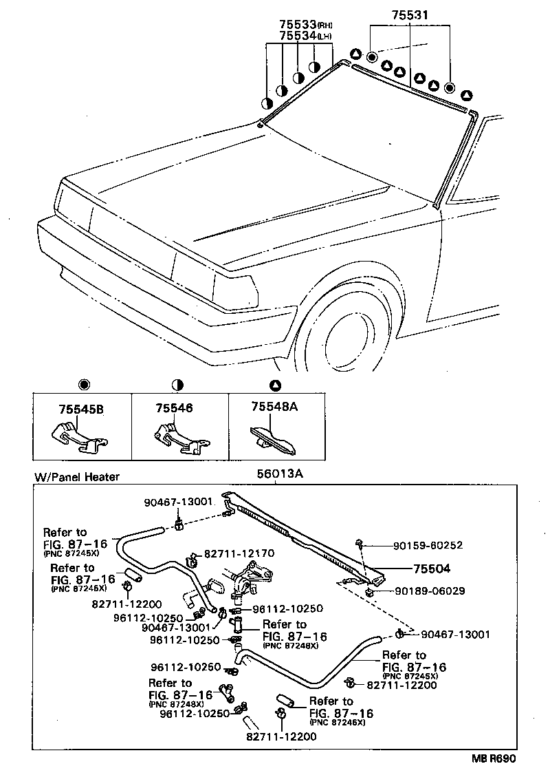  MARK 2 V WG |  FRONT MOULDING