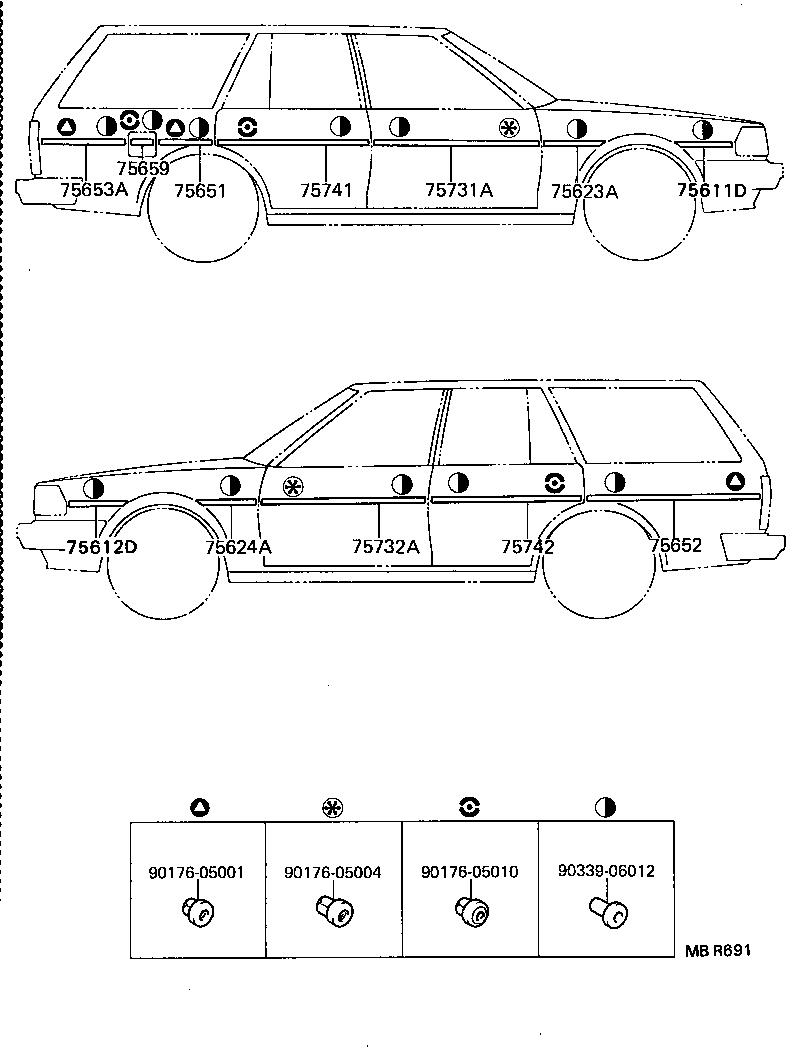  MARK 2 V WG |  SIDE MOULDING