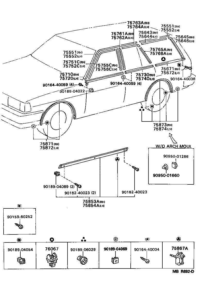  MARK 2 V WG |  SIDE MOULDING