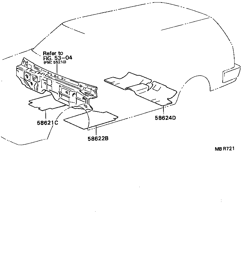  MARK 2 V WG |  DASH SILENCER BOARD FLOOR SILENCER PAD