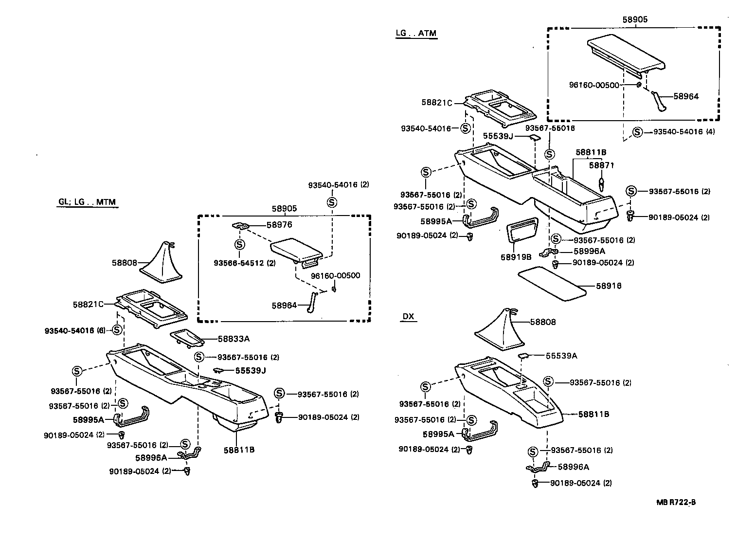  MARK 2 V WG |  CONSOLE BOX BRACKET