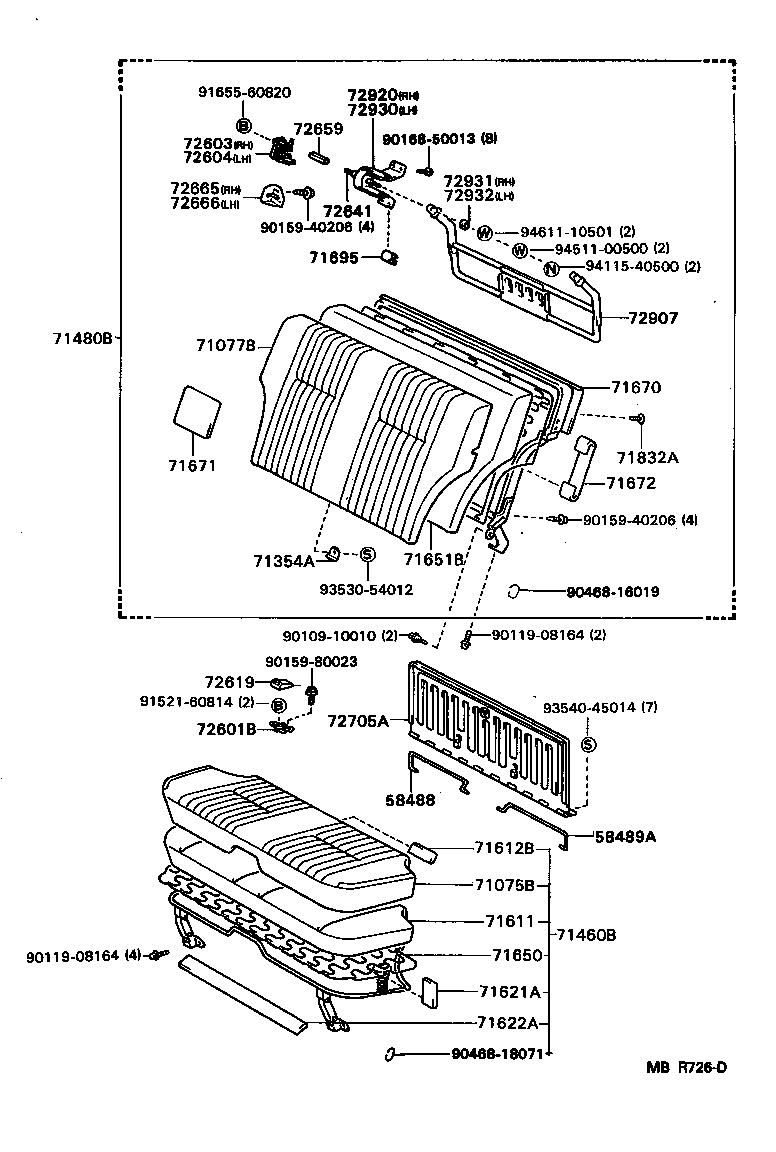  MARK 2 V WG |  REAR SEAT SEAT TRACK