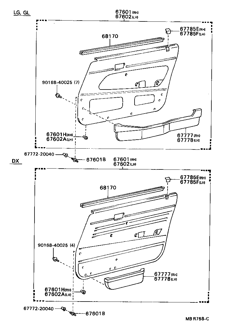  MARK 2 V WG |  FRONT DOOR PANEL GLASS