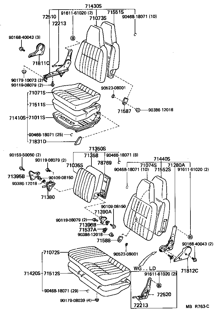  LITEACE VAN WAGON |  SEAT SEAT TRACK