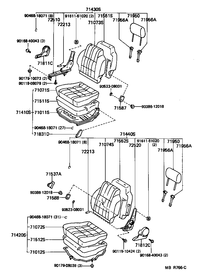  LITEACE VAN WAGON |  SEAT SEAT TRACK