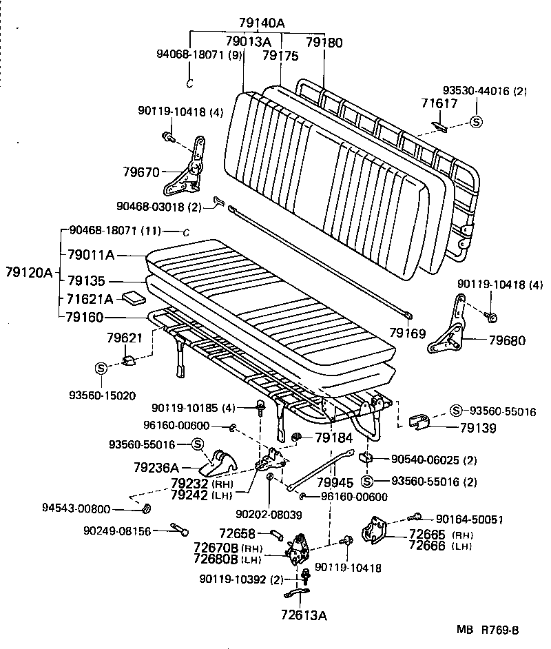  LITEACE VAN WAGON |  SEAT SEAT TRACK