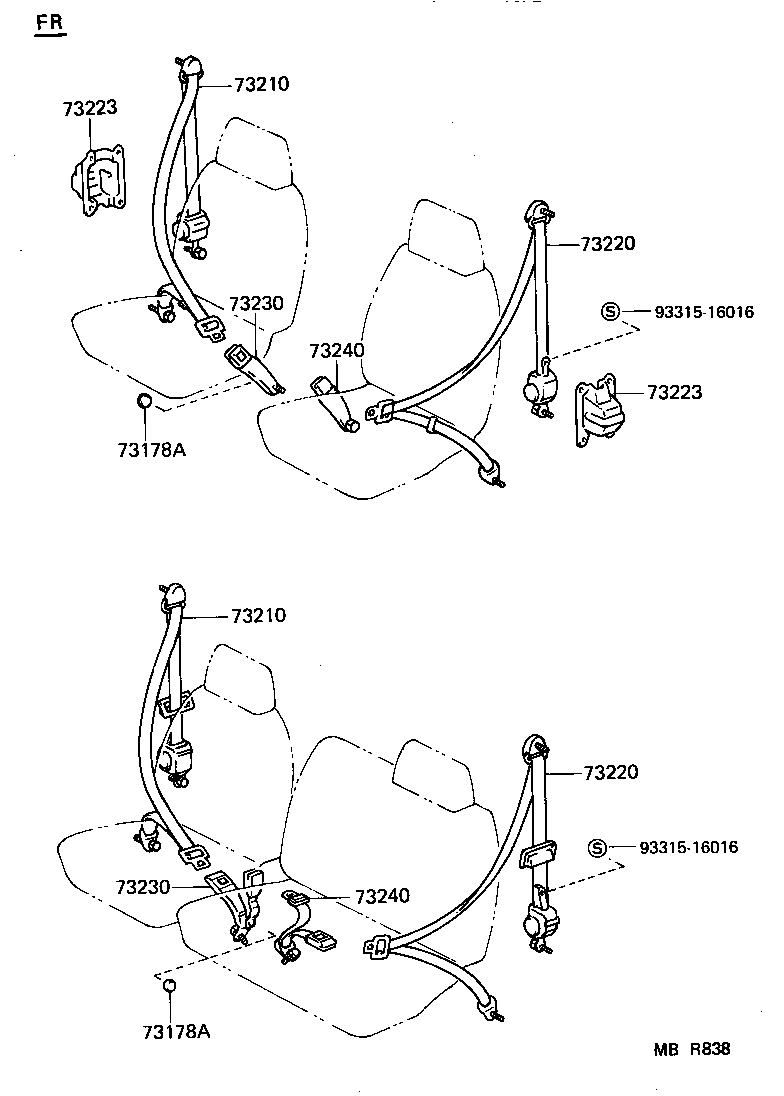  LITEACE VAN WAGON |  SEAT BELT