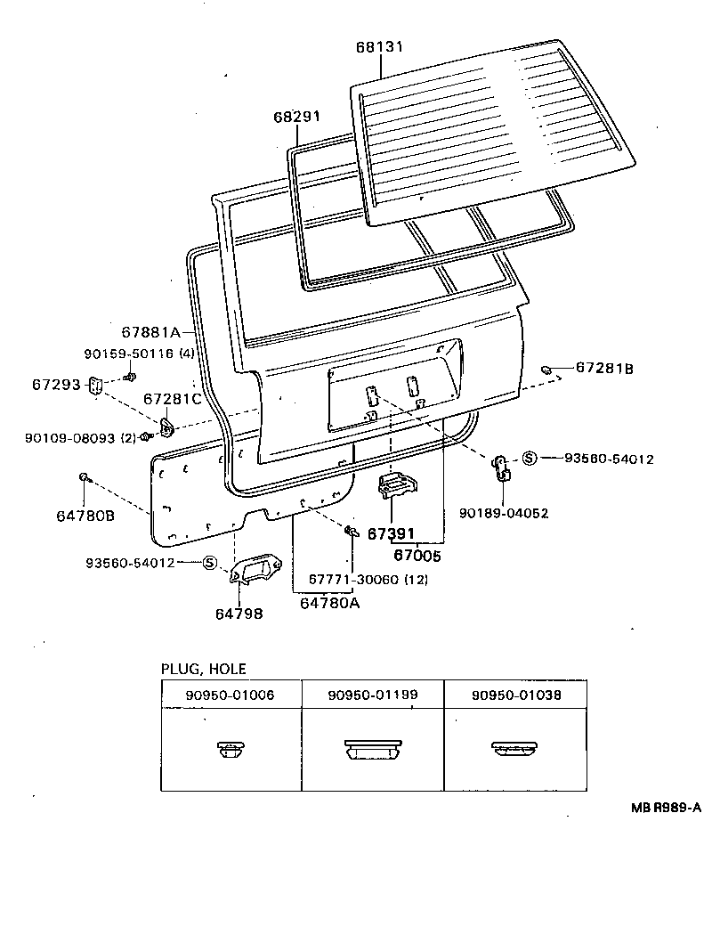  MARK 2 V WG |  BACK DOOR PANEL GLASS
