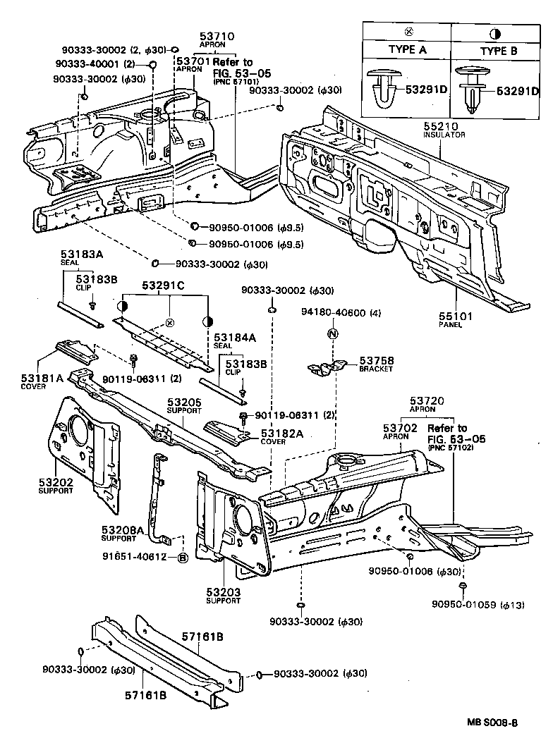  CENTURY |  FRONT FENDER APRON DASH PANEL