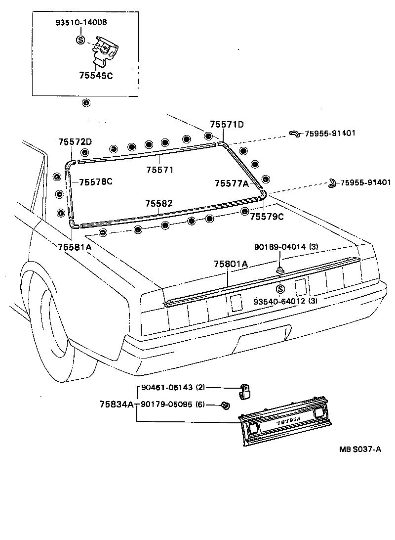  CENTURY |  REAR MOULDING