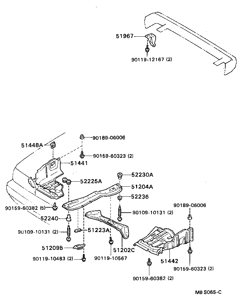  CARINA FF |  SUSPENSION CROSSMEMBER UNDER COVER