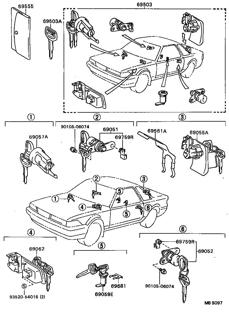  SOARER |  LOCK CYLINDER SET