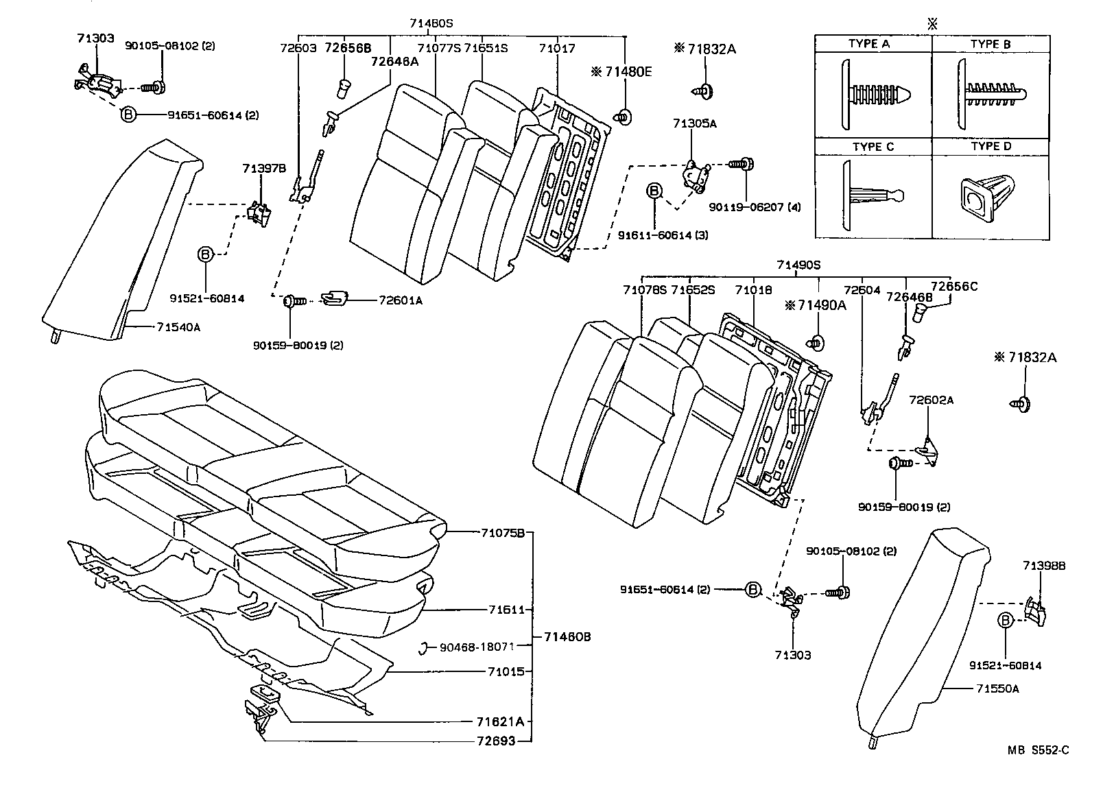  SPRINTER |  REAR SEAT SEAT TRACK