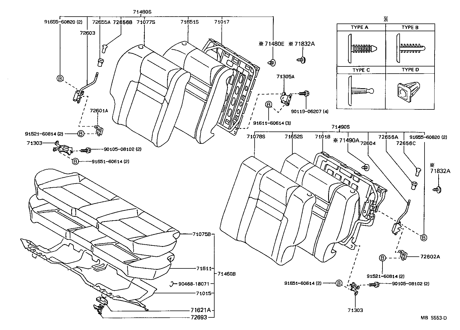  SPRINTER |  REAR SEAT SEAT TRACK