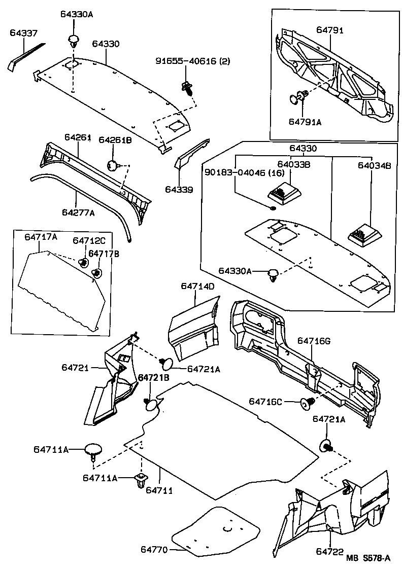 SPRINTER |  PACKAGE TRAY PANEL LUGGAGE COMPARTMENT MAT
