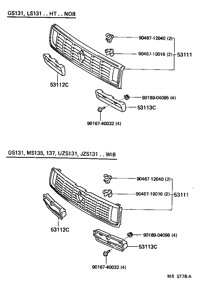 CROWN |  RADIATOR GRILLE