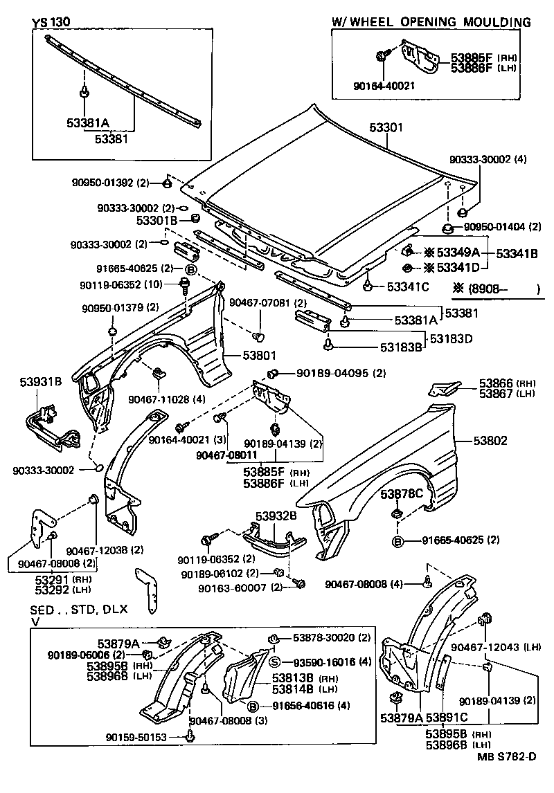 CROWN |  HOOD FRONT FENDER