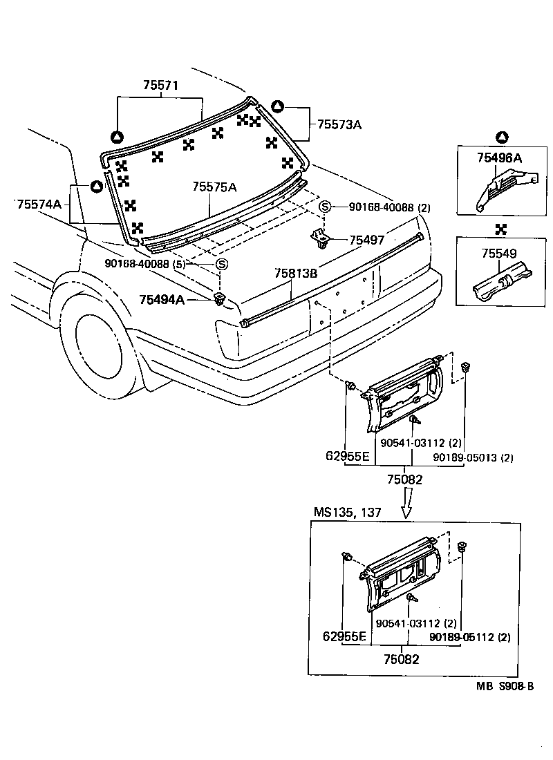  CROWN |  REAR MOULDING