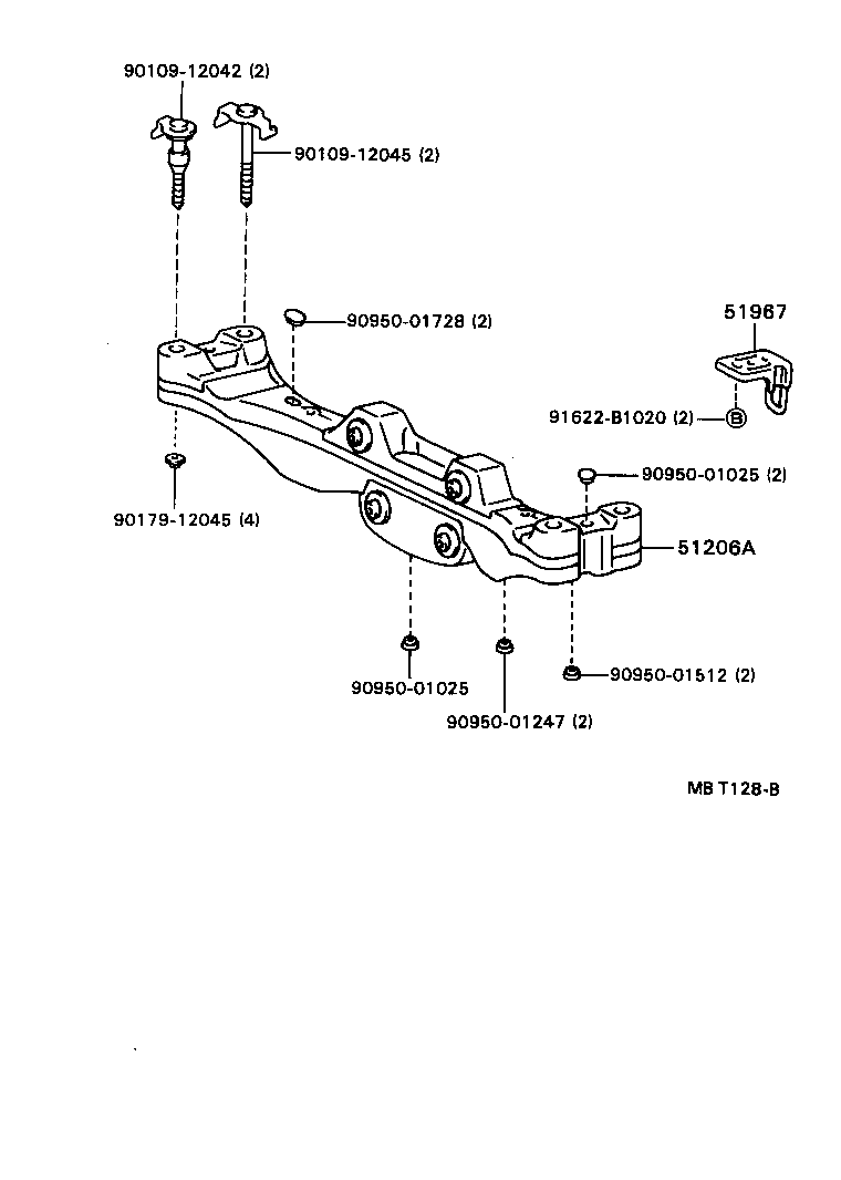  CARINA ED |  SUSPENSION CROSSMEMBER UNDER COVER