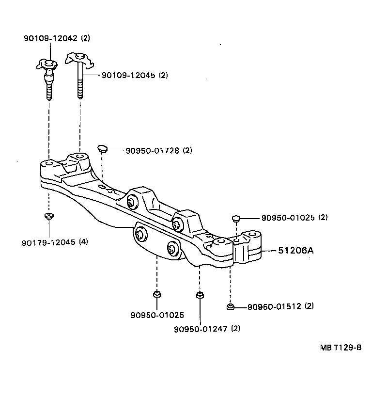  CELICA |  SUSPENSION CROSSMEMBER UNDER COVER