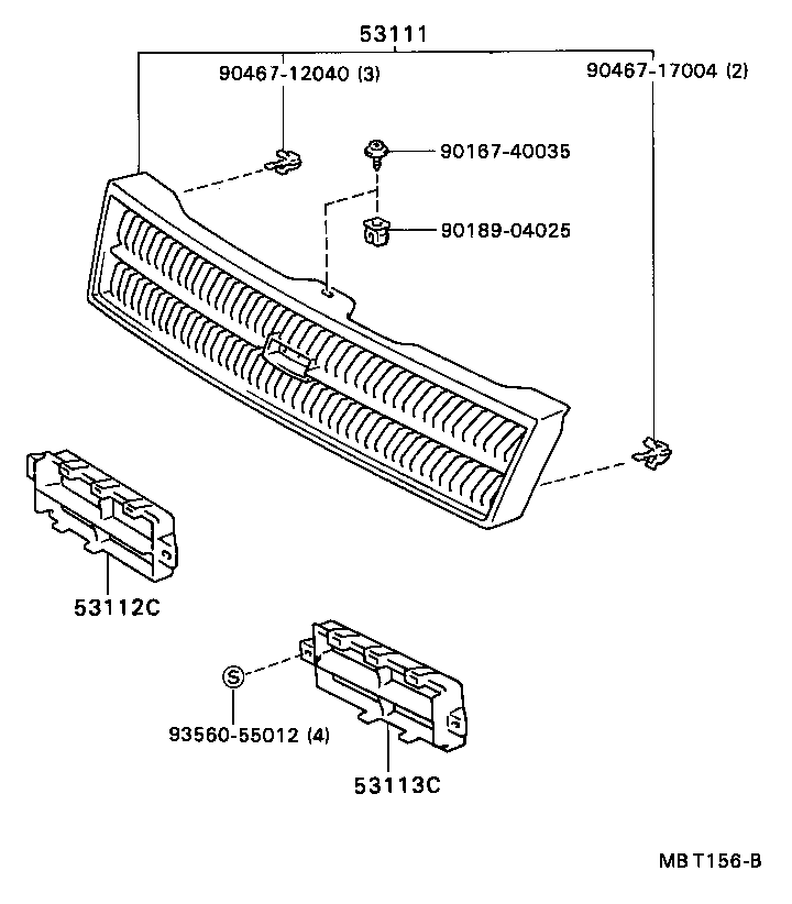  CARINA ED |  RADIATOR GRILLE