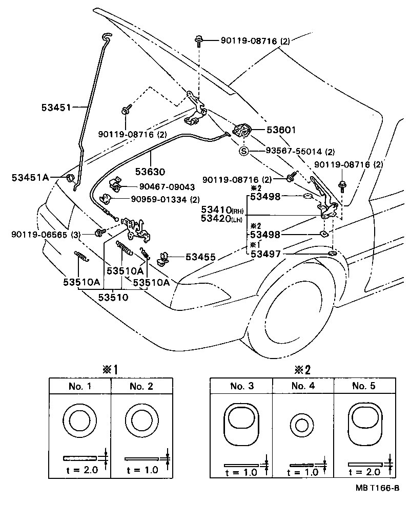  CARINA ED |  HOOD LOCK HINGE