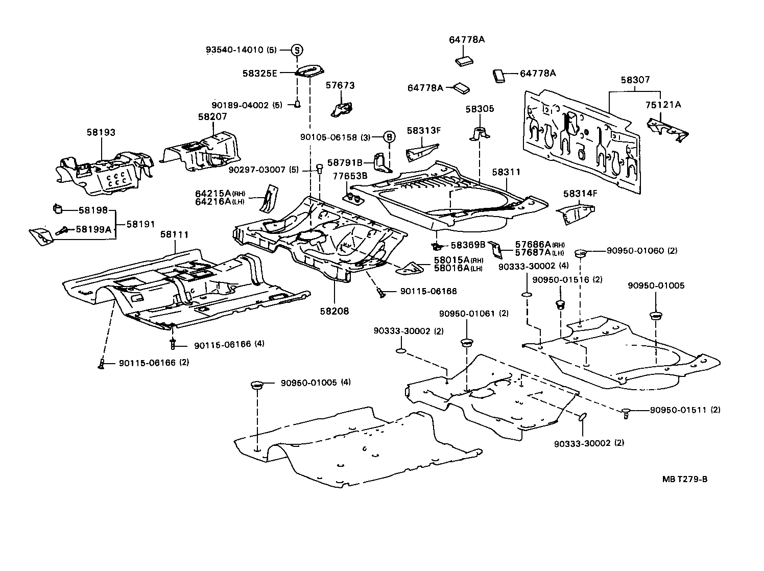  CARINA ED |  FLOOR PAN LOWER BACK PANEL