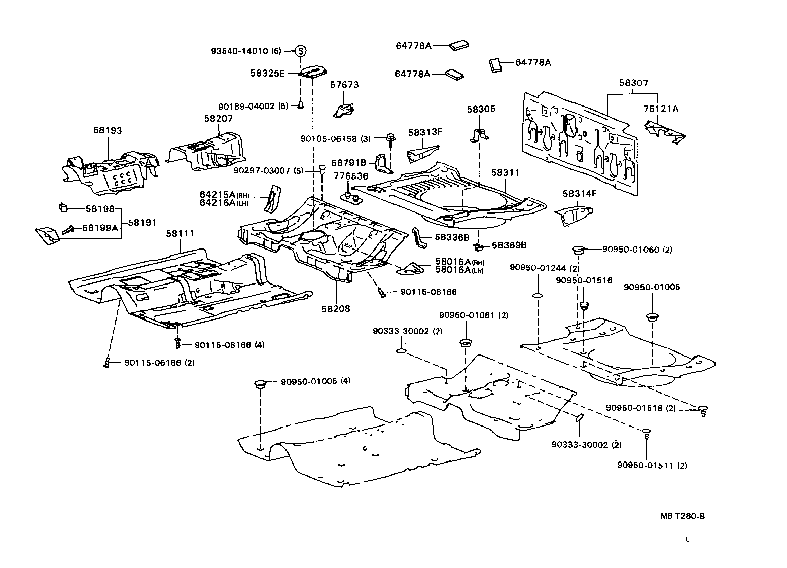  CARINA ED |  FLOOR PAN LOWER BACK PANEL