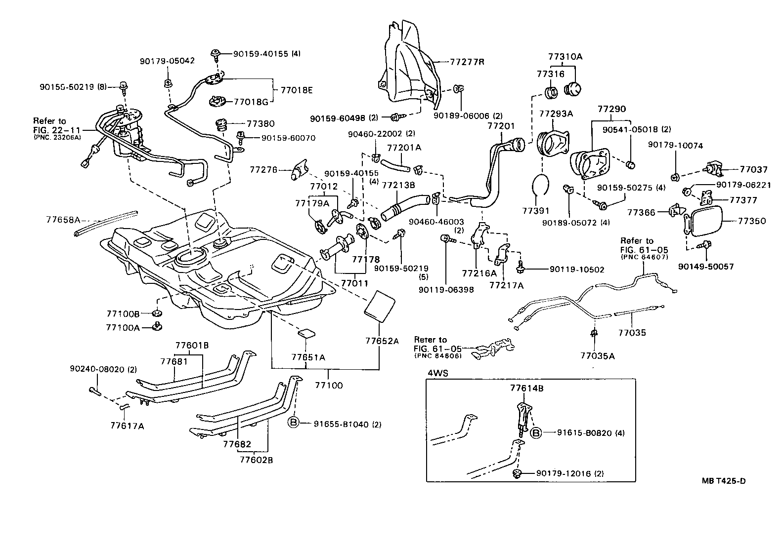  CARINA ED |  FUEL TANK TUBE