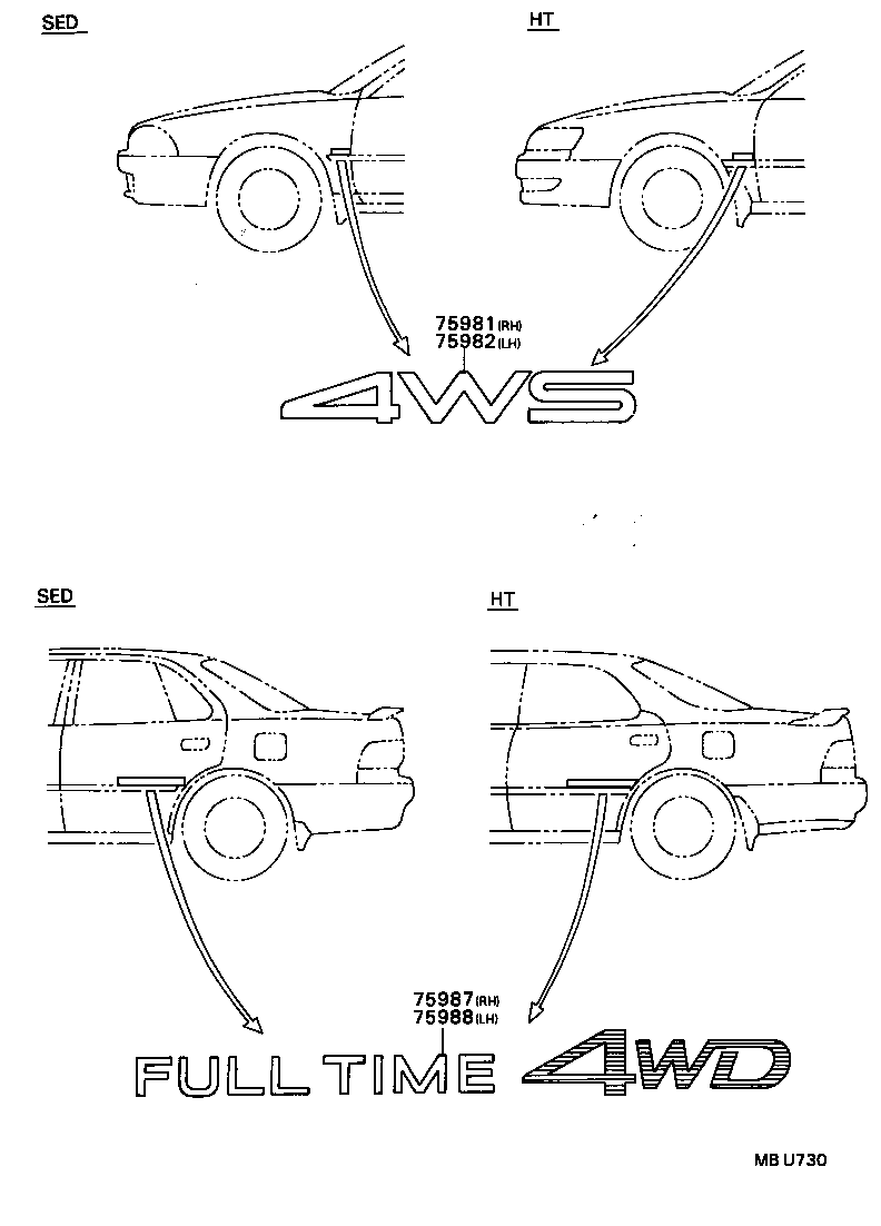  CAMRY VISTA |  BODY STRIPE